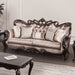 Albacete Sofa - Dark Cherry/Brown