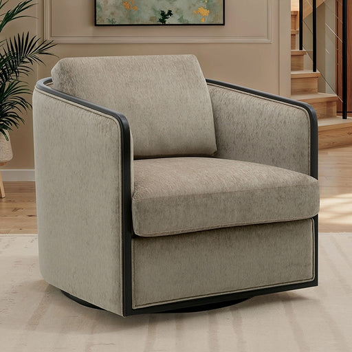 Benilde Swivel Chair - Taupe
