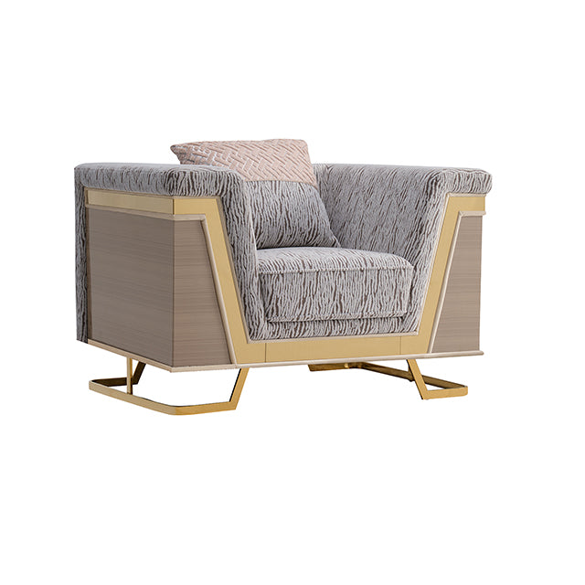 Thomasyn Chair - Gold/Animal Print