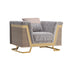 Thomasyn Chair - Gold/Animal Print