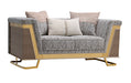 Thomasyn Loveseat - Gold/Animal Print