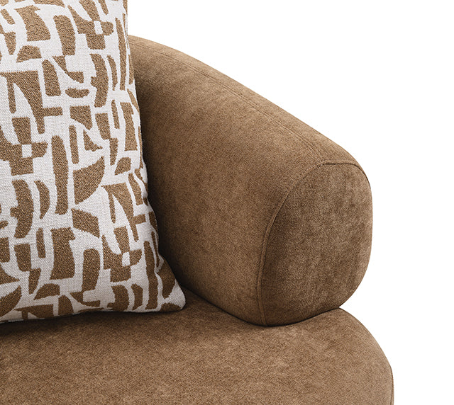 Keynes Sectional - Camel Brown