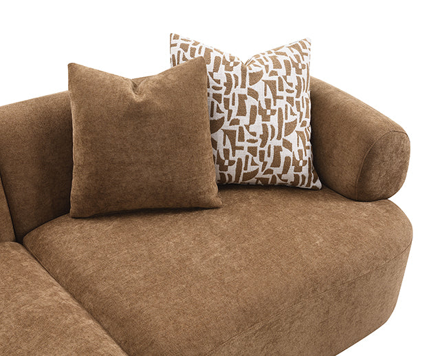 Keynes Sectional - Camel Brown