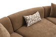 Keynes Sectional - Camel Brown