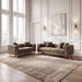 Avara Sofa + Loveseat - Warm Mink Brown