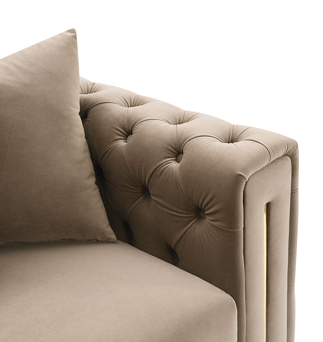 Avara Loveseat - Warm Mink Brown