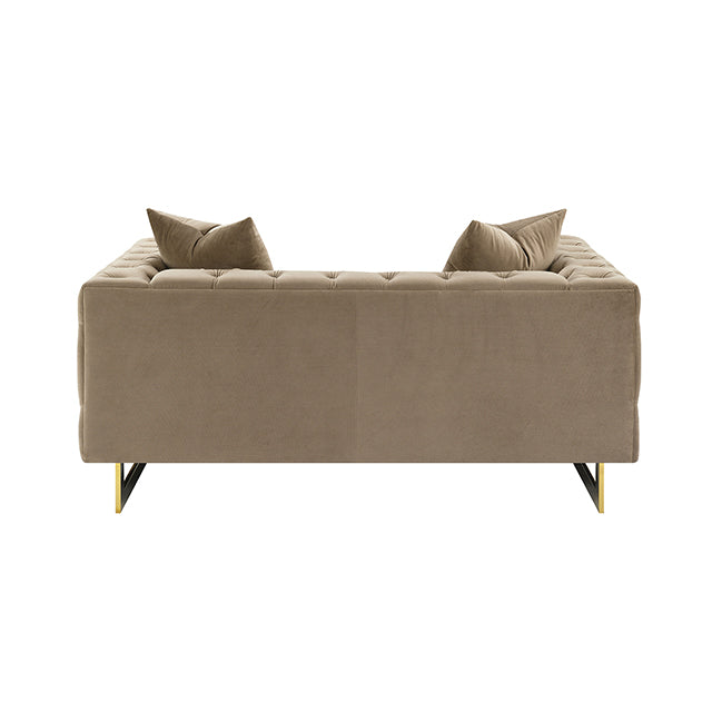 Avara Loveseat - Warm Mink Brown