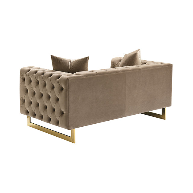 Avara Loveseat - Warm Mink Brown
