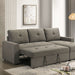 Giorgi Sectional w/ Pullout - Light Brown