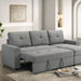 Giorgi Sectional w/ Pullout - Gray