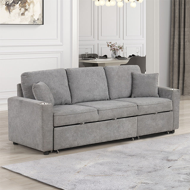Kendal Sleeper Sofa Sectional - Gray