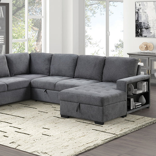 Stockwell Sleeper Sofa Sectional - Dark Gray