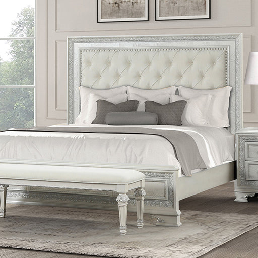 Stella Mia 5 Pc Uph Bedroom Set - Creamy White