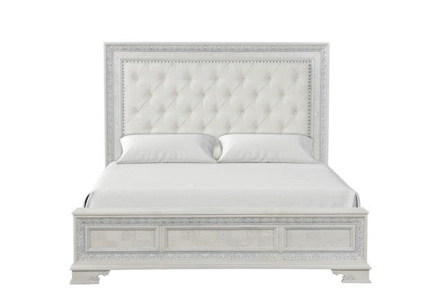 Stella Mia 4 Pc Bedroom Set - Creamy White