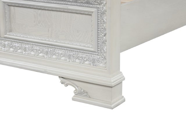 Stella Mia 4 Pc Bedroom Set - Creamy White