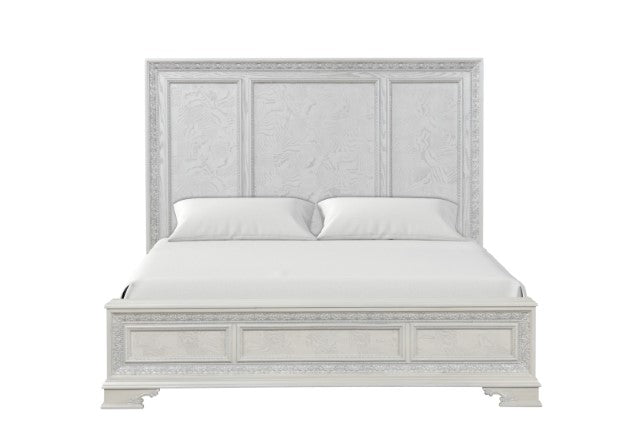 Stella Mia 5 Pc Panel Bedroom Set - Creamy White