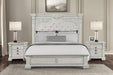 Promenade Mirror - Wire-Brushed White