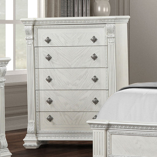 Promenade Chest - Wire-Brushed White