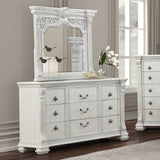 Promenade Dresser w/Jewelry Box - Wire-Brushed White