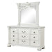 Promenade Dresser w/Jewelry Box - Wire-Brushed White