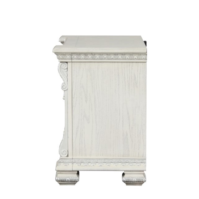 Promenade Nightstand - Wire-Brushed White