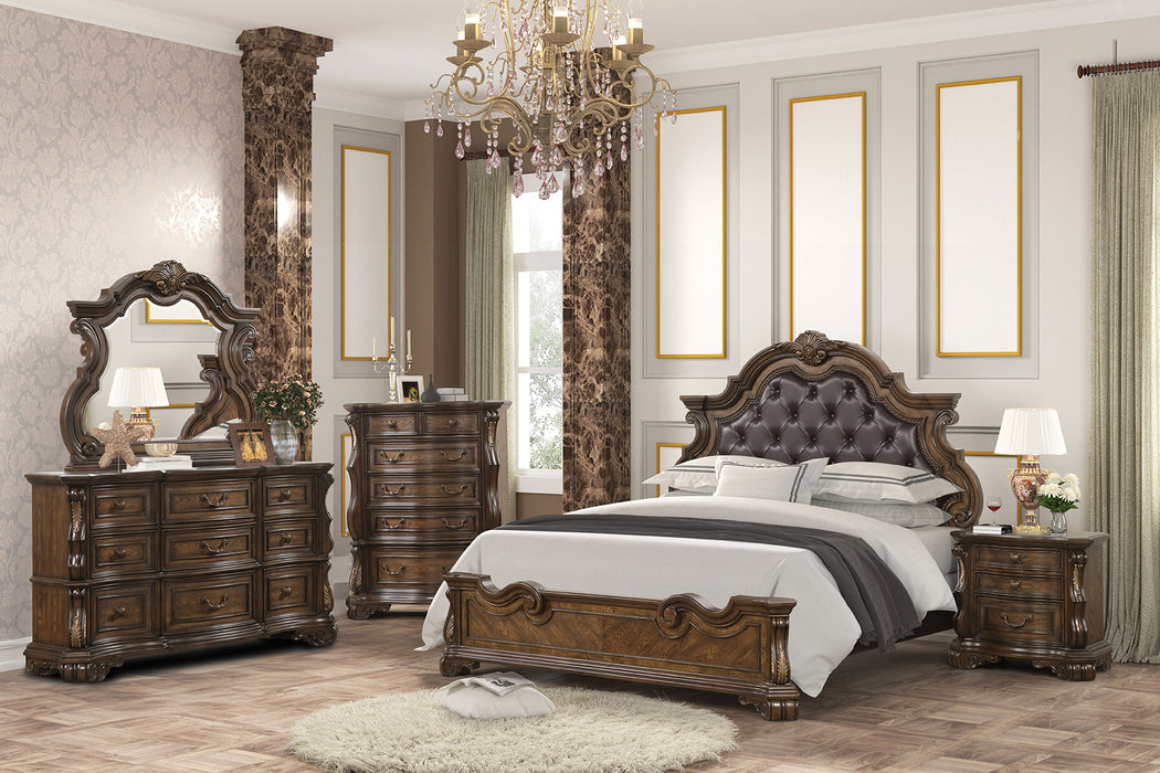 Leovanni Mirror - Dark Brown
