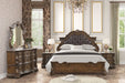 Leovanni 5 Pc Bedroom Set - Dark Brown