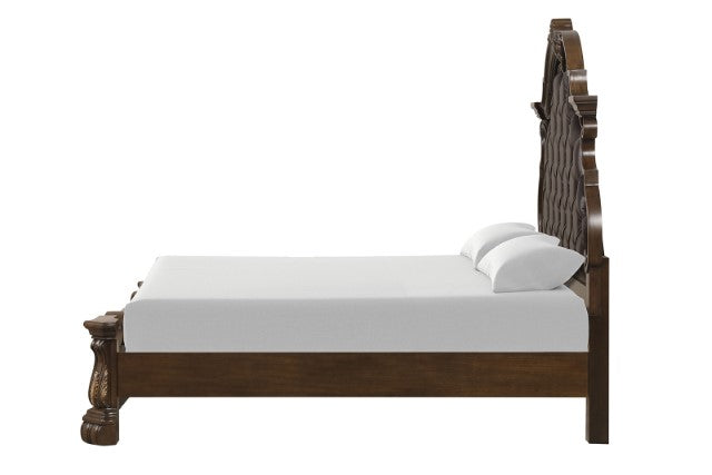 Leovanni 5 Pc Bedroom Set - Dark Brown
