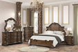 Leovanni 5 Pc Bedroom Set - Dark Brown