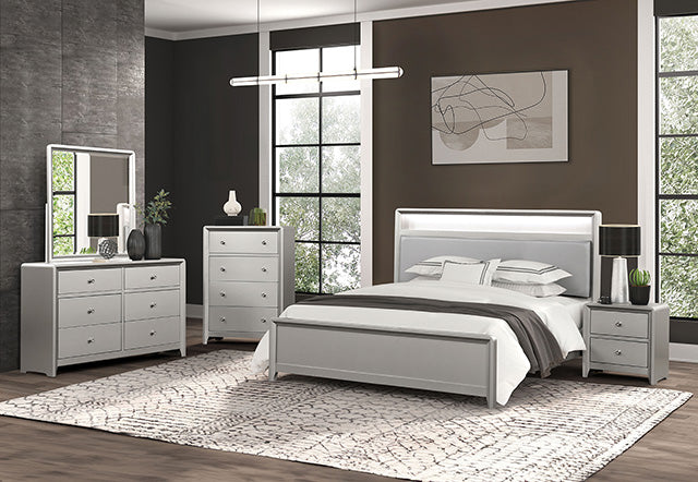 Bryne 4 Pc Bedroom Set - Champagne