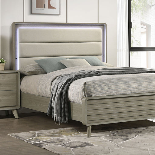 Rainier 4 Pc Bedroom Set - Gray - 4 Pc Queen Bedroom Set