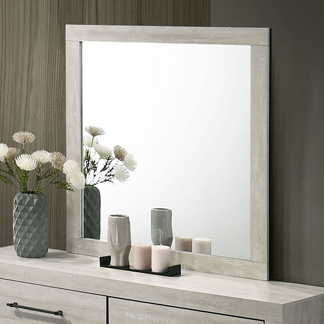 Dubuque Mirror - Light Gray