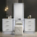 Hazeline Vanity Set w/ Stool - White