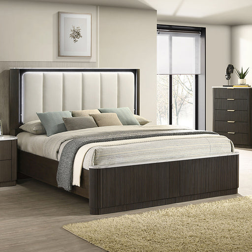 Lantrisant 5 Pc Bedroom Set w/ Chest - Dark Walnut