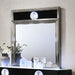 Noire Mirror w/ LED - Charcoal Gray/Black
