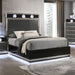 Noire 5 Pc. Bedroom Set - Charcoal Gray/Black
