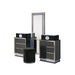 Noire Vanity Set w/ Stool - Charcoal/Black