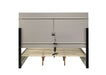 Noire 4 Pc Bedroom Set - Charcoal Gray/Black