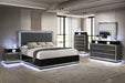 Morah Mirror w/ LED - Charcoal Gray/Black