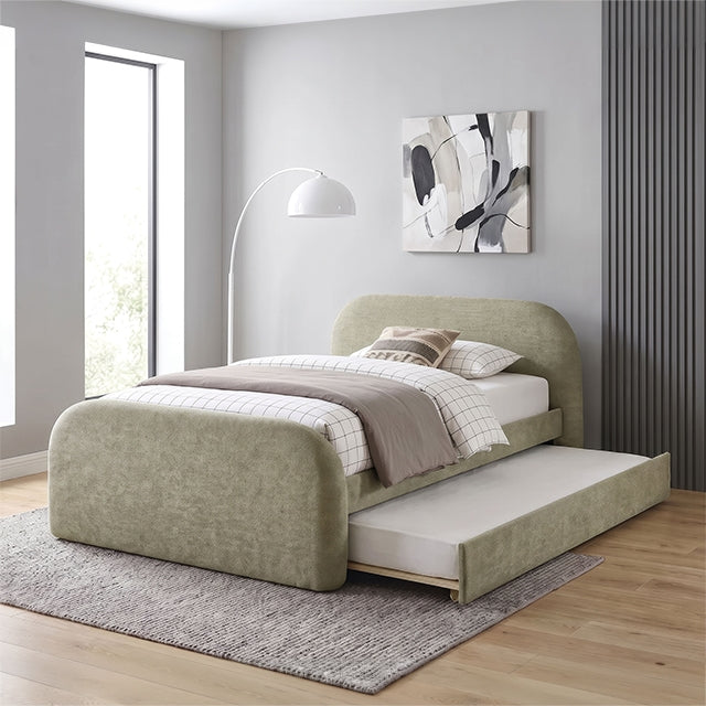 Vanni Bed w/ Trundle - Full / Green
