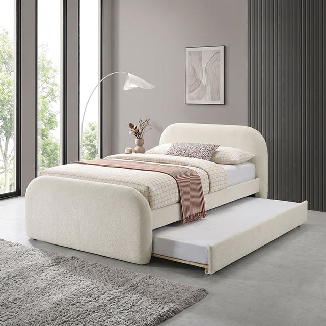 Vanni Bed w/ Trundle - Full / Ivory