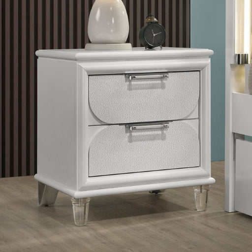 Lareina Nightstand - Pearl White