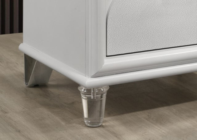 Lareina Nightstand - Pearl White