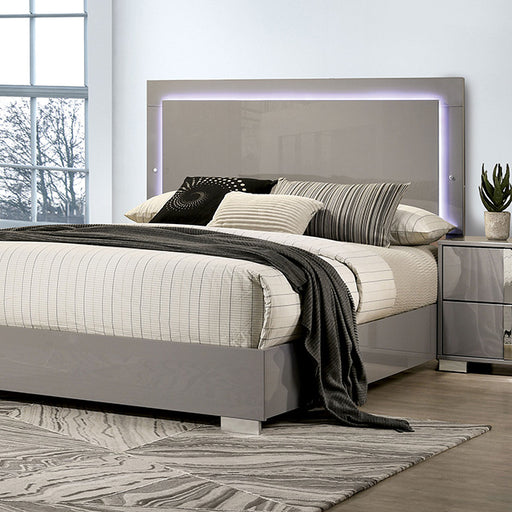 Sinistra 5 Pc Bedroom Set - Light Taupe