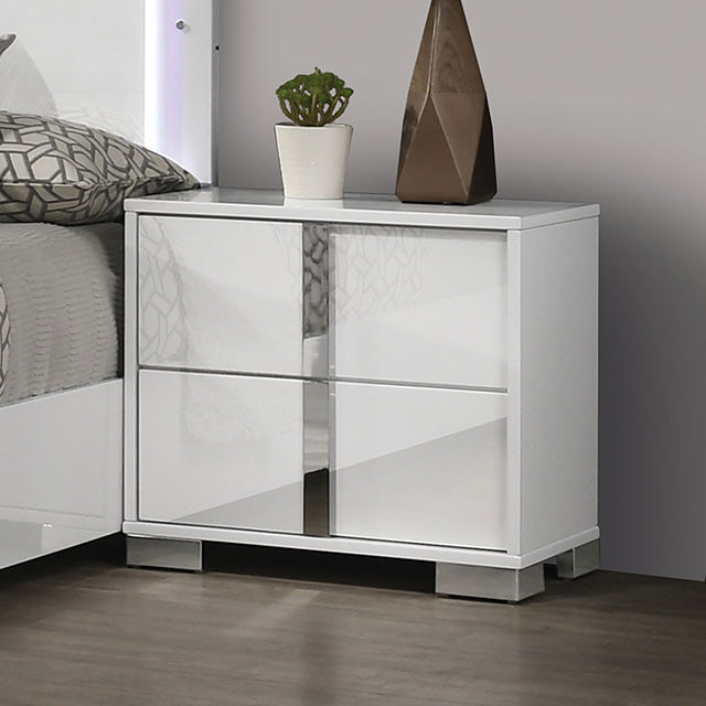 Sinistra Night Stand - White