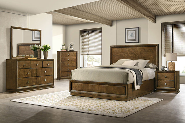 Kirkham 4 Pc Bedroom Set - Walnut
