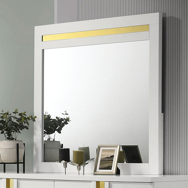 Lillestrom Mirror - Gold/White