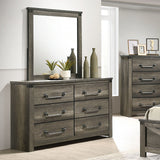 Britonale 6-Drawer Dresser - Rustic Gray