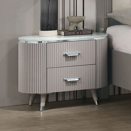 Aldridge Nightstand - Light Gray