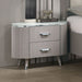 Aldridge Nightstand - Light Gray